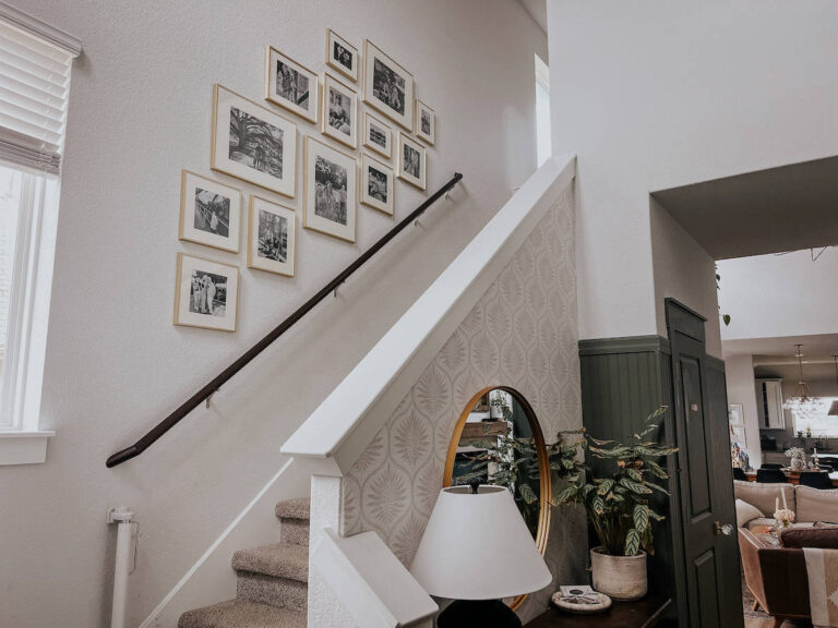 How to Create a Gallery Wall on a Staircase